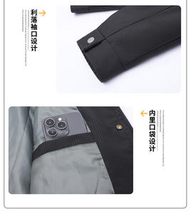 Standı yaka ile <span class=keywords><strong>M</strong></span>-8XL yeni gevşek moda Denim bombacı tulum rahat üst giysi erkek ilkbahar ve sonbahar ceket - Product Image 4