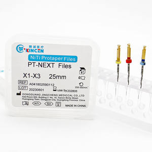 File Endo putar Manual 3 buah/pak, produk <span class=keywords><strong>Dental</strong></span> PT nikel berikutnya Titanium Aloi instrumen gigi file saluran akar - Product Image 1