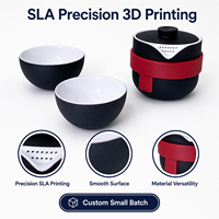 Kit de composants industriels imprimés en 3D SLA, boîtier en résine bleu-gris, prototypage de précision, service OEM ODM en petites séries
