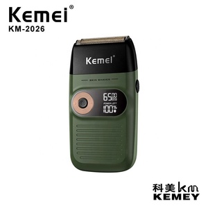 KEMEI KM 2026 ricaricabile regolabile in acciaio al carbonio testa di taglio corpo in metallo <span class=keywords><strong>rasoio</strong></span> <span class=keywords><strong>elettrico</strong></span> per capelli - Product Image 3