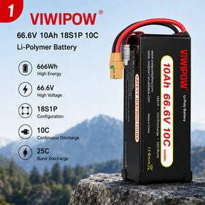 Baterai LiPo UAV Drone 66.6V 10Ah 18S1P 10C 666Wh Tegangan Tinggi dengan Konektor Khusus untuk Drone Penyemprot Pertanian - Product Image 1