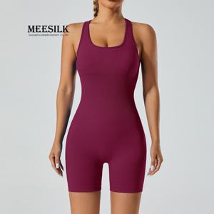 Sutyen inşa tulumlar Yoga seti spor takımları kadınlar için seksi üst dikişsiz tayt şort egzersiz kıyafetleri spor giyim - Product Image 6