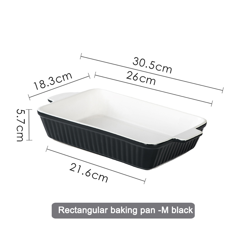 Plat de cuisson noir-M