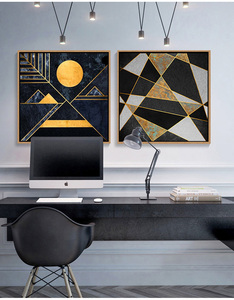 Quadro Moderno Astratto su Tela di Alta Qualità, Dipinto Decorativo con Cornice per Arredamento Murale, Prodotto in Cina - Product Image 4