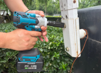 Clé à chocs industrielle sans fil et sans balais 20V Li-ion avec contrôleur avancé pour écrous et boulons, outil 4 modes