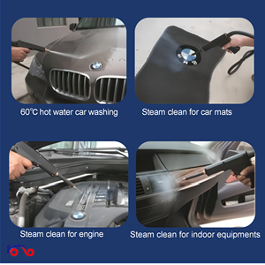 Idropulitrice a Vapore ad Alta Pressione - Pulizia a Secco con Doppio Tubo ad Acqua Calda <span class=keywords><strong>per</strong></span> Tappeti e Motori - Product Image 5