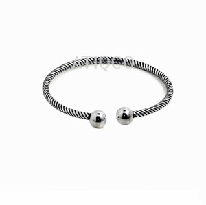Bracelet manchette en laiton plaqué argent antique avec nœud papillon mignon pour femme indienne - Product Image 4