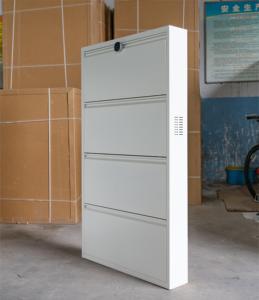 Gabinete <span class=keywords><strong>de</strong></span> zapatos <span class=keywords><strong>de</strong></span> metal <span class=keywords><strong>de</strong></span> estilo moderno Gabinete <span class=keywords><strong>de</strong></span> estante <span class=keywords><strong>de</strong></span> zapatos <span class=keywords><strong>de</strong></span> 4 capas para el hogar Gabinete moderno <span class=keywords><strong>de</strong></span> zapatos - Product Image 3