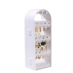 Earring Display Rack 240mm Plastic Hole Creative Jewelry Organizer For Studs Hooks Necklaces Storage Rack - Product Image 3