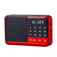 Nouveau haut-parleur portable en plastique multifonctionnel avec radio FM numérique BT, lecteur MP3, carte USB TF et fonction d'enregistrement