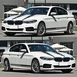 6Pcs Car Side Body Vinyl Decal Sticker <span class=keywords><strong>Racing</strong></span> Long Stripe Decals grafica autoadesivo decorazione automatica - Product Image 6