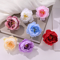 Großhandel 5cm Langlebige Mini-Seidenblumenköpfe für Weihnachts-, Halloween- und Schulanfangsdekorationen
