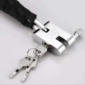 Ménage <span class=keywords><strong>voiture</strong></span> audacieuse <span class=keywords><strong>porte</strong></span> coulissante électrique vélo serrure longue chaîne livraison gratuite - Product Image 1