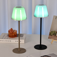 Lampe de lecture LED RVB portable moderne avec 3 couleurs de lumière, lampe de bureau et de chevet sans fil à l'intérieur pour la salle de lecture des étudiants