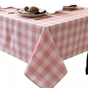 Nappe de table extérieure moderne en plastique tissé durable et lavable, motif géométrique carré jaune <span class=keywords><strong>Laro</strong></span> - Product Image 1