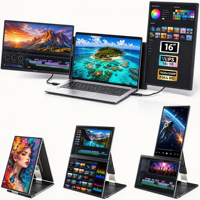 Moniteur portable pour ordinateur portable S7 de haute qualité, écran IPS FHD 16 pouces 1200P, interfaces USB et Type C, extension d'écran triple/double