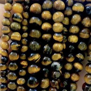 Pulsera de Ojo de Tigre de Alta Calidad al por Mayor, Cuentas de Ágata Natural de 4mm-10mm, Pulsera de Ojo de Tigre de Primera Calidad - Product Image 4