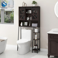 Meuble de rangement en bois pour toilettes, étagère de présentation pour salle de bain, toilettes, buanderie