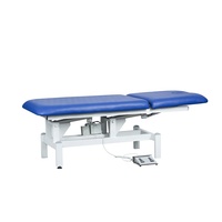 Table de massage électrique moderne en métal avec réglage de la hauteur et du dossier, portable pour salon et hôtel