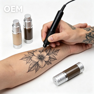 Pigment semi-permanent naturel à base de plantes pour sourcils, lèvres et yeux, teinte nude effet brume, couleur uniforme, lisse, transparente, anti-gris, bleu, fin. - Product Image 4