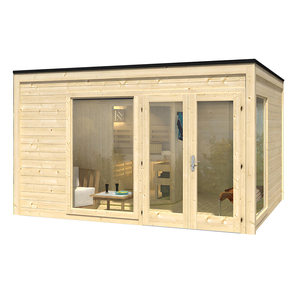 Sauna Esterna per 4 Persone, <span class=keywords><strong>Hammam</strong></span> Spazioso e Confortevole per Famiglia e Amici - Product Image 3