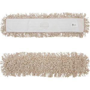 Boardwalk BWKM365C 36 In. X 5 In. Cotton Head 60 In. Wood Handle Dry <b>Mopping</b> Kit Natural (1-Kit) - Product Image 3