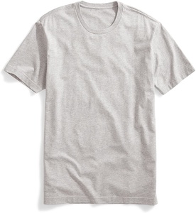 Custom Eco-Friendly Breathable Casual Mens Crew Neck Polyester/Cotton T-<b>Shirt</b> with Customized Logo Printing <b>Black</b> - Product Image 2