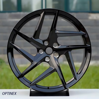 Jantes forgées sur mesure 16 17 18 19 20 21 22 pouces noires à 5 branches fendues 5x112 5x114.3 5x120 5x127 5x130 pour BMW Audi Mercedes
