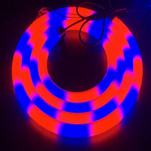 D22 3D 360 degrés flexible programmable rvb pixel 2*84leds 5050 rvb ws2811/ucs1903 noir 360 degrés néon pixel led bande - Product Image 3