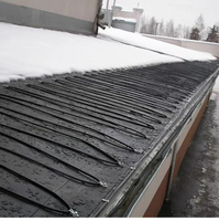 Cable calefactor de potencia constante certificado CE HUANRUI PHC para tubería anticongelante y descanalón de techo, rastro de calor de fusión de nieve