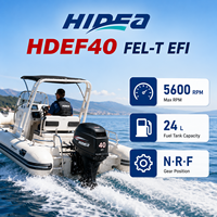 Moteur hors-bord marin Hidea HDEF40 FEL-T EFI 40 CV, 3 cylindres, 4 temps, refroidissement par eau, pour bateau de patrouille et bateau de plaisance