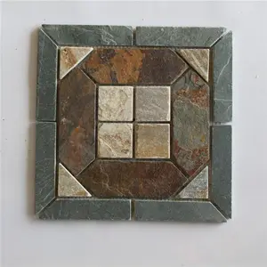 Piastrelle per pavimenti in mosaico di Design con motivo a pietra mista di piastrelle a mosaico popolari
