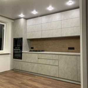 Armario <span class=keywords><strong>de</strong></span> cocina <span class=keywords><strong>de</strong></span> aluminio, moderno diseño <span class=keywords><strong>de</strong></span> estilo europeo, brillante, 3D - Product Image 4