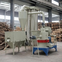 Broyeur de recyclage de bois usagé, machine à fabriquer de la poudre de sciure de bois avec système de collecte des poussières