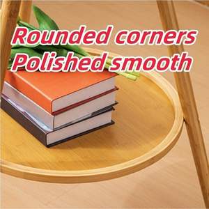 Kledingrek van bamboe met 2 opbergvakken en 9 haken - Product Image 5