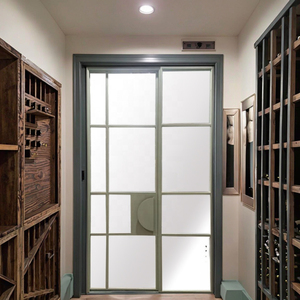 <span class=keywords><strong>Puerta</strong></span> de Hierro Forjado de Estilo Francés Moderno con Ventanas Laterales, Superficie Acabada Resistente al Viento para Entrada de <span class=keywords><strong>Villa</strong></span>, Salón, Uso en Exteriores - Product Image 4