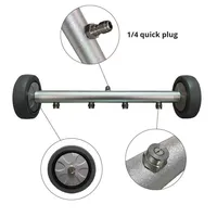 Máquina de Limpieza Sanitaria al por Mayor, Pistola de Agua a Alta Presión, Boquilla de Ventilador, Placa de Lavado de Suelos, Conexión de Rosca Externa NPT1/4
