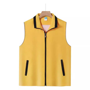 เสื้อกั๊กสะท้อนแสงแบบมีซิป กระเป๋าแบบคอมโพสิต สำหรับทุกเพศ ฤดูใบไม้ร่วง ขนกระต่ายบางๆ เสื้อผ้าเพื่อความปลอดภัย - Product Image 3