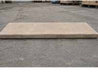 Pierre naturelle de bord de piscine sur mesure 1000x400x40mm en travertin et marbre pour terrasse de piscine extérieure, patio de villa et bordure de piscine paysagère