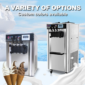 Nouvelle Machine à <span class=keywords><strong>Glace</strong></span> Italienne Commerciale Automatique 2025 <span class=keywords><strong>avec</strong></span> Compresseur 220V Écran Tactile 3 Saveurs - Product Image 5