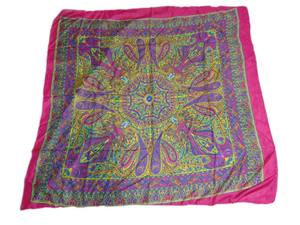 Écharpes en mousseline de polyester 100x100 cm Écharpe carrée - Product Image 4