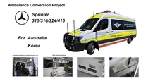 Kits de Conversión de Interiores para Ambulancias en Camionetas Mercedes Benz Sprinter OEM