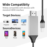 Câble adaptateur de connecteur AV numérique pour projecteur, moniteur, HDTV, Lightning vers mobile, transmission haute vitesse
