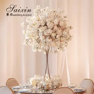 Centrotavola per fiori da sposa in metallo decorazione per passerella semplice centrotavola per fiori in metallo per matrimoni in oro