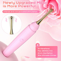 Masajeador Corporal Vibrador de Silicona de 10 Velocidades, Resistente al Agua IPX5, Carga Magnética USB, Varita AV, Vibrador Eléctrico, Estimulador de Punto G, Venta al Por Mayor