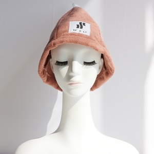 Towel Fabric Add Logo Heat Resistant Breathable OEM Available Towel Fabric <b>Sauna</b> Hat - Product Image 2