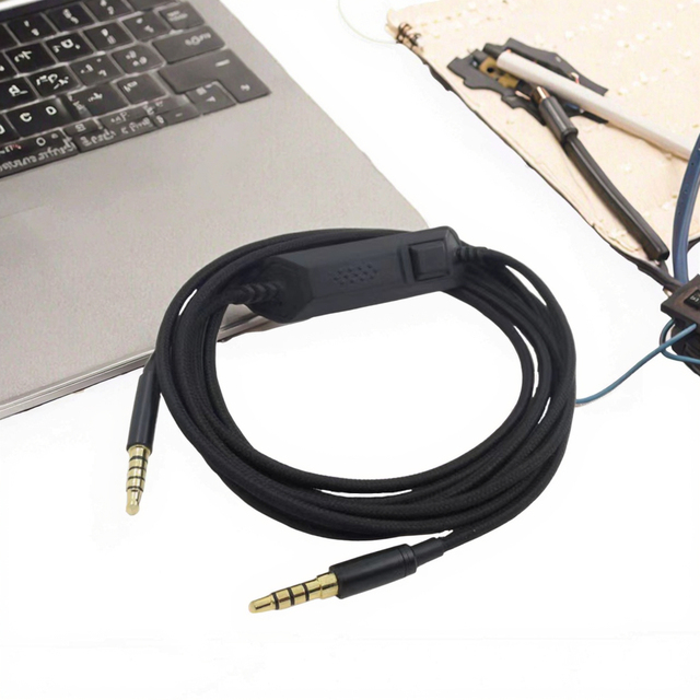 Replacement Headphone Audio Cable for Logitech G433 / G233 / G Pro/G Pro X Gaming Headset With Inline Mute Volume Control 3.5mm