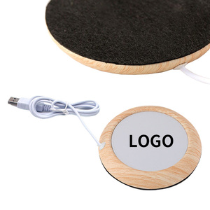 Tasse à thé électrique portable intelligente alimentée par USB, promotionnelle, maintien au chaud, mug à café chauffant avec base en <span class=keywords><strong>feutre</strong></span> - Product Image 1