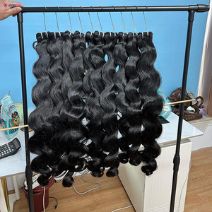 Fornitori di Capelli Vergini Cambogiani di Visone, Vendita all'Ingrosso di Fasci di Capelli Allineati alla Cuticola, Non Trattati, 100% Capelli Umani Grezzi Cambogiani - Product Image 1