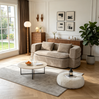 Sofá Cama Modular Seccional Moderno y Compresible, Ahorro de Espacio, Esponja de Alta Densidad, Cubierta de Tela, Plegable, para Sala de Estar o Apartamento
